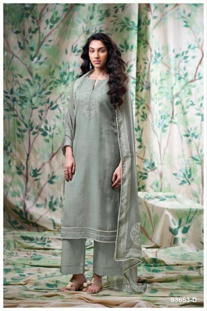 Ganga diyana 3653 Dress material wholesale market